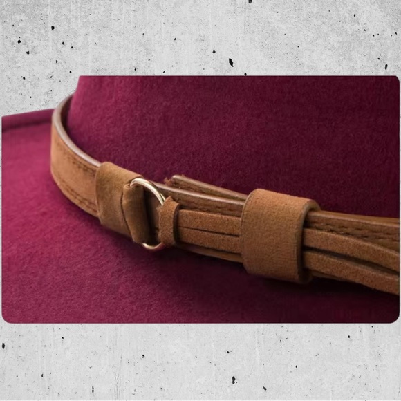 New! Women's Fedora Hat, Panama Hat, Bowler with Wide Brim and Belt Retro - Picture 12 of 12